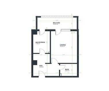 Apartament Nou 2 camere  de vanzare  Nicolina - C.U.G.,