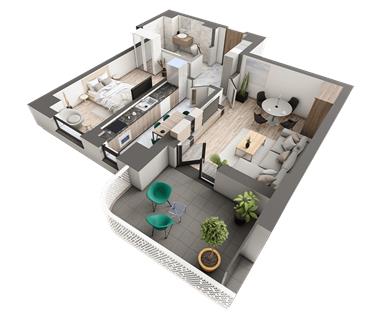 Apartament Nou 2 camere  de vanzare  Galata,